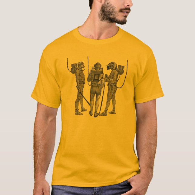 Camiseta Buceadores del francés de Rouquayrol Denayrouze (Anverso)