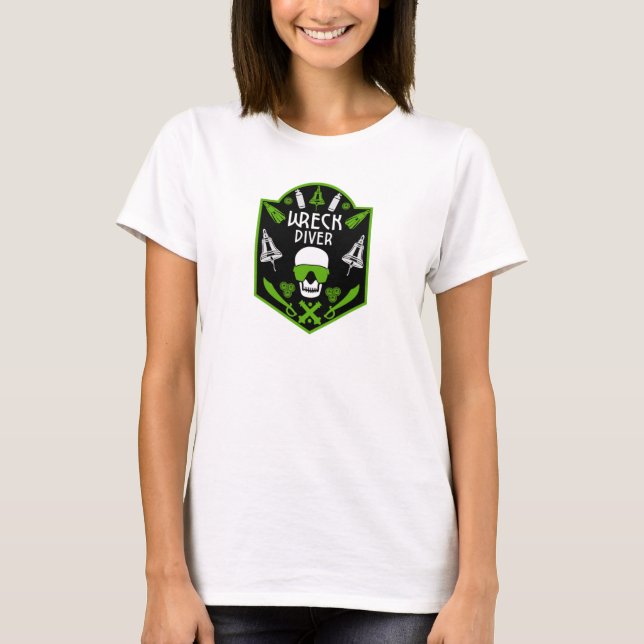 Camiseta Buceadores del mar de naufragios (Anverso)