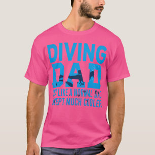 Camiseta Buceando a papá como un papá normal y gracioso Scu