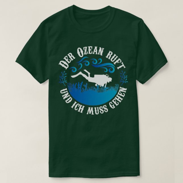Camiseta Buceando Camisas Natantes Pequeño Hipomposo De Mar (Diseño del anverso)