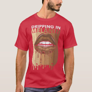 Camiseta Buceando en Melanin Reina Historia Negra Afro-Afri