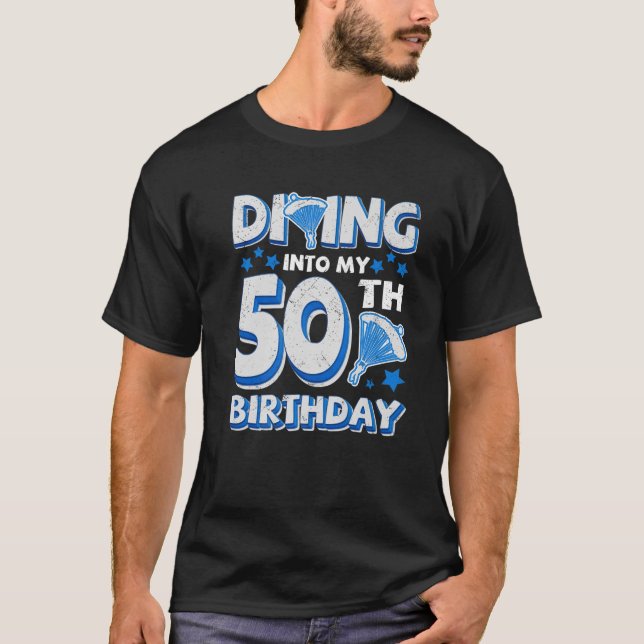 Camiseta Buceando En Mi 50 Años Funny Skydiver Skydiv (Anverso)