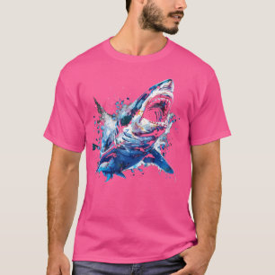 Camiseta Buceando en Scuba pescando a los amantes del tibur