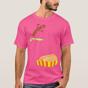 Camiseta Buceando Perro caliente en un buzo divertido bucea