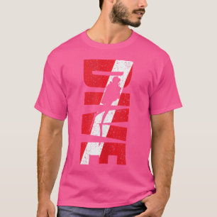 Camiseta Bucear bajo la bandera de buceo Sombra nadar Scuba