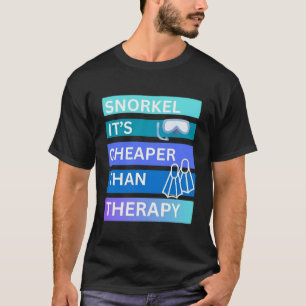 Camiseta Bucear con snorkel es más barato que la terapia