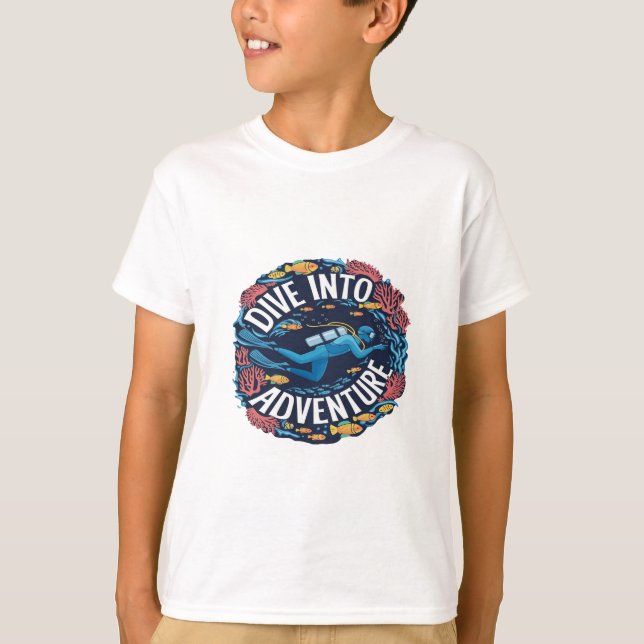 Camiseta Bucear en la aventura exploración del océano subma (Anverso)