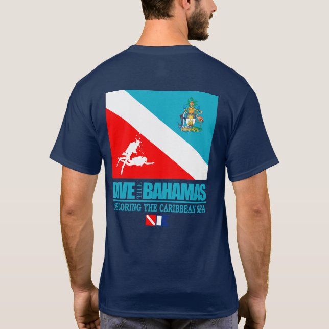 Camiseta Bucear en las Bahamas (plaza) (Reverso)