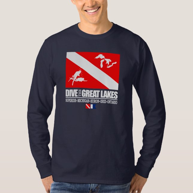 Camiseta Bucear en los Grandes Lagos (Anverso)