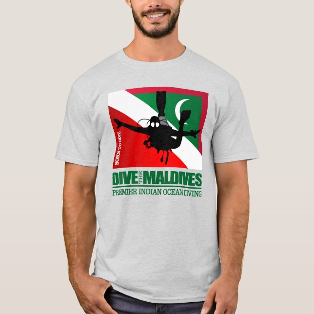 Camiseta Bucear las Maldivas DF2 (Anverso)