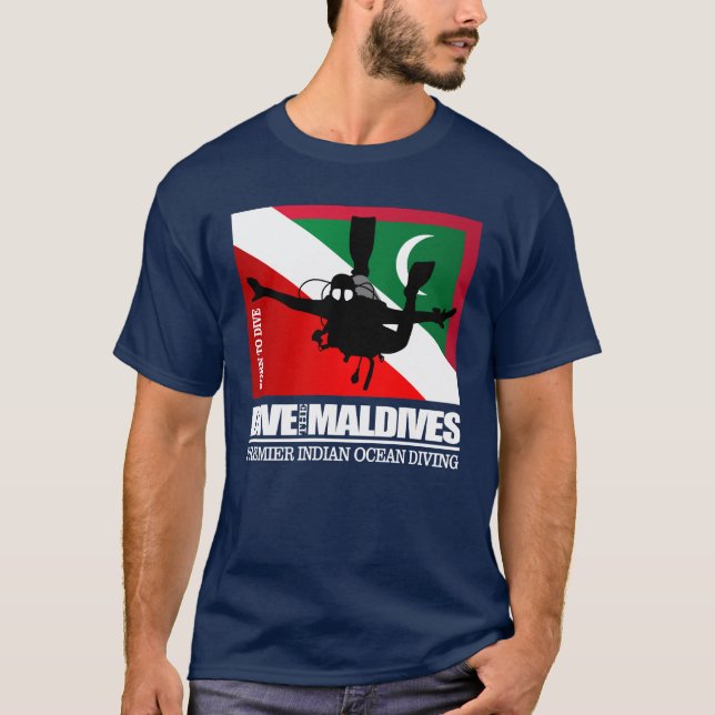 Camiseta Bucear las Maldivas DF2 (Anverso)