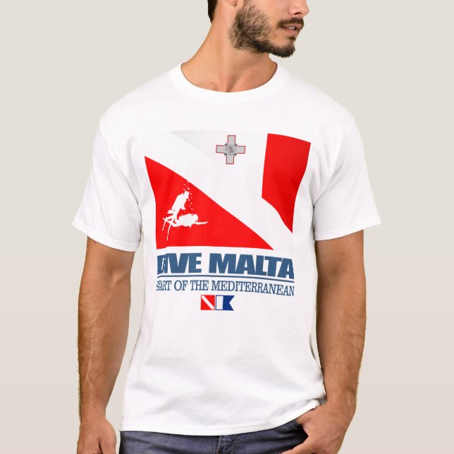 Camiseta Bucear Malta (sq.) (Anverso)