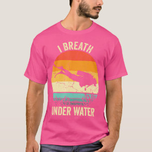 Camiseta Bucear Scuba Dive Gracioso Respiro Bajo El Agua