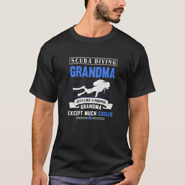 Camiseta Buceo Abuela Bucear Abuela Abuela Subacuática S (Anverso)