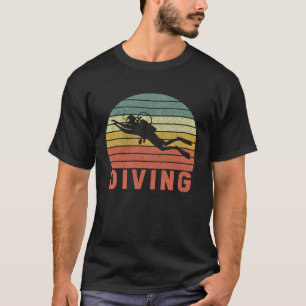 Camiseta Buceo Antiguo Buceador de Scuba Retro Buceo 2