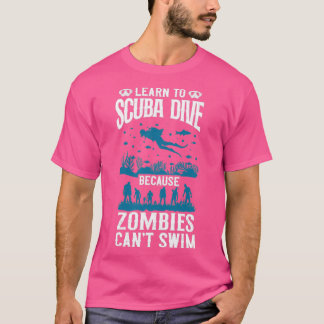 Camiseta Buceo Aprender A Bucear Scuba Zombies Canx27t S