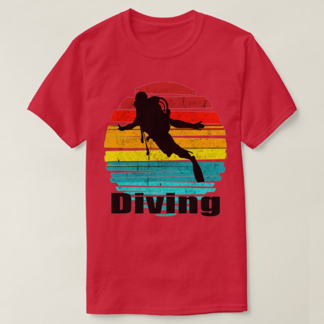 Camiseta Buceo bailando bajo el agua (Diseño del anverso)