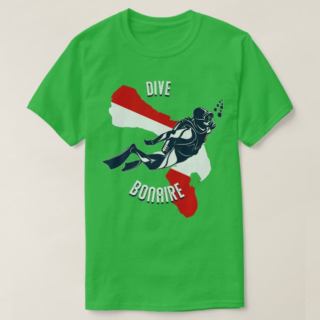 Camiseta Buceo Bonaire Isla Caribe Scuba Diving Bonaire (Diseño del anverso)