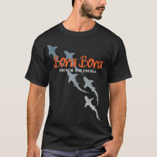 Camiseta Buceo Bora Bora Scuba Buceo con tiburones