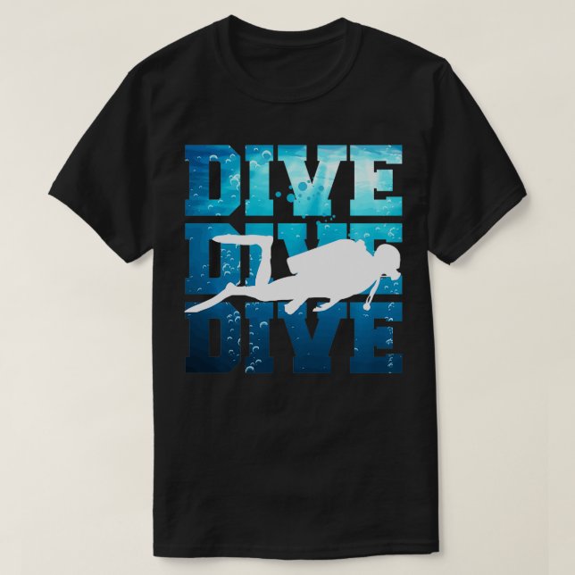 Camiseta Buceo Buceo Buceo Scuba (Diseño del anverso)