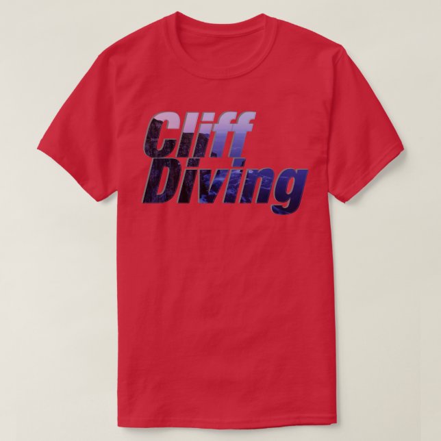 Camiseta Buceo con acantilado (Diseño del anverso)