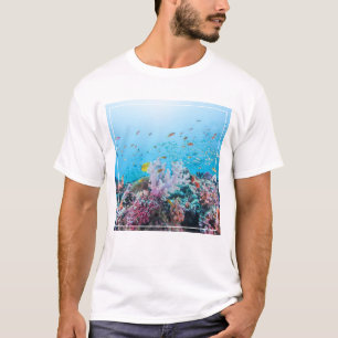 Camiseta Buceo Con Arrecife Y Coral Coloridos