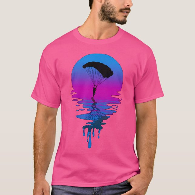 Camiseta Buceo con cielo de sol retro vintage (Anverso)