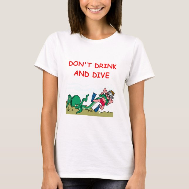 Camiseta buceo con escafandra (Anverso)