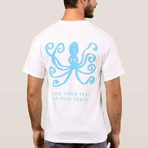 Camiseta Buceo con escafandra azul del pulpo