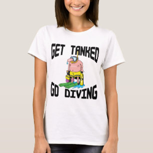 Camiseta Buceo con escafandra muy divertido