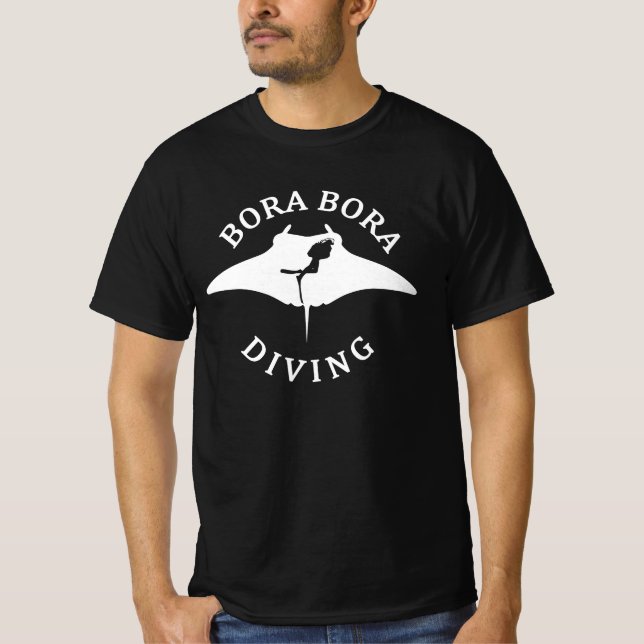 Camiseta Buceo Con Manta En Bora Bora (Anverso)