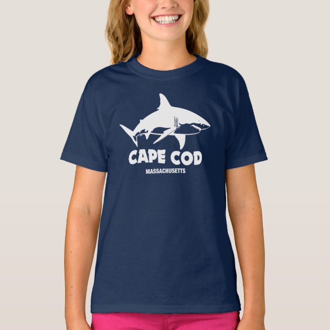 Camiseta Buceo con tiburones blancos - Cape Cod (Anverso)
