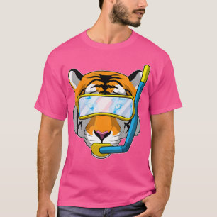 Camiseta Buceo con tigres Goggles Snorkel
