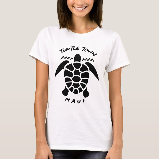Camiseta Buceo con tortugas marinas en Scuba - Turtle Town  (Anverso)