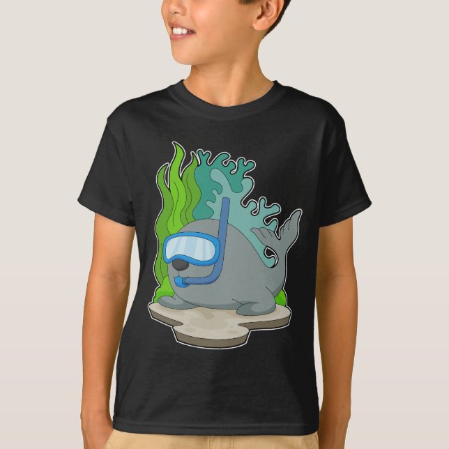 Camiseta Buceo con tubo de buceo (Anverso)