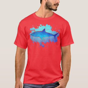 Camiseta Buceo con tubo de buceo retro del tiburón