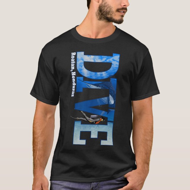 Camiseta Buceo con tubo de buceo Scuba (Anverso)