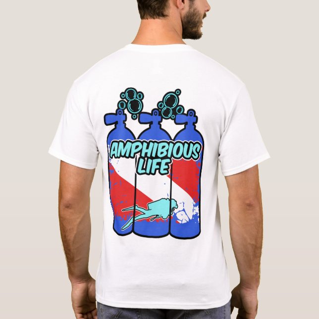 Camiseta Buceo con Vida Anfibia (Reverso)