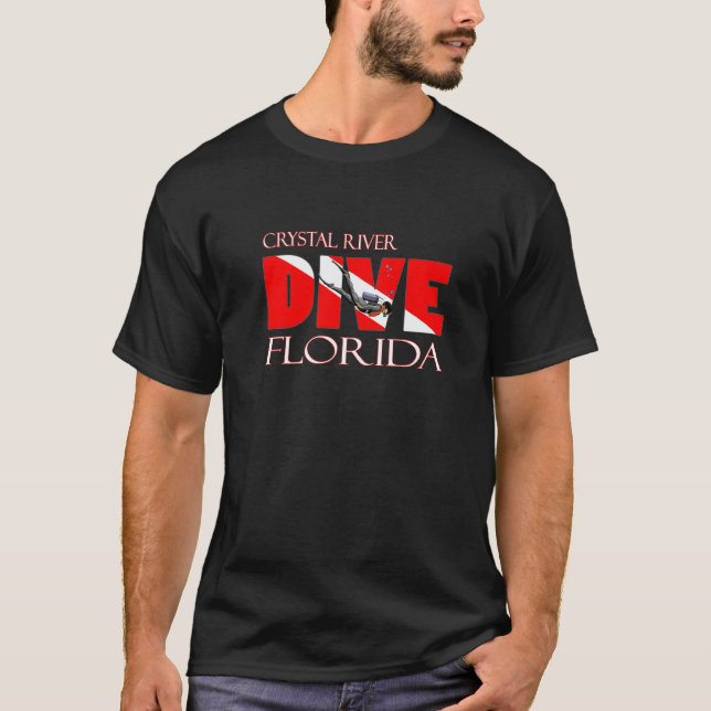 Camiseta Buceo Crystal River Florida Buceo Snorkel (Anverso)