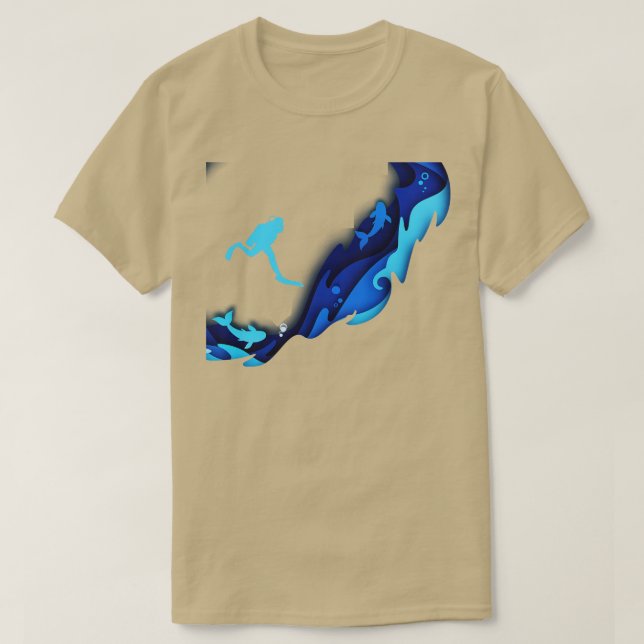 Camiseta Buceo de ballena (Diseño del anverso)