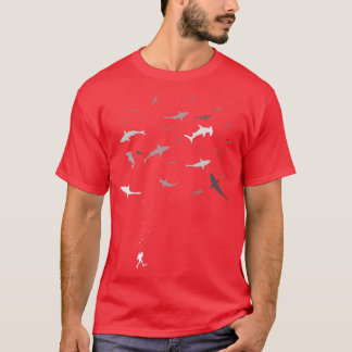 Camiseta Buceo de ballena observando tiburónBuceando bucean