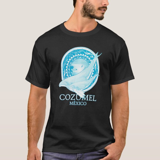 Camiseta Buceo de ballenas jorobadas Cozumel México (Anverso)
