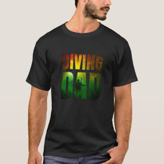 Camiseta Buceo de buceo de buceo de papá gráfico buceo Scub