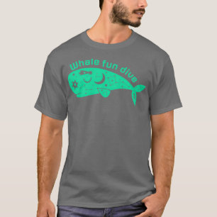 Camiseta Buceo de la diversión de la ballena No8