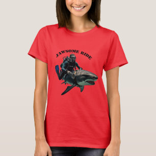 Camiseta Buceo de la vieja SCUBA montando un gran URM de ti