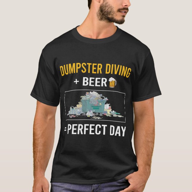 Camiseta Buceo de los basureros del Día de la Cerveza (Anverso)