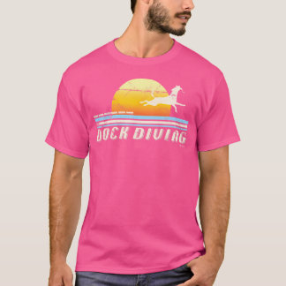 Camiseta Buceo de media luna saltando al perro buceando