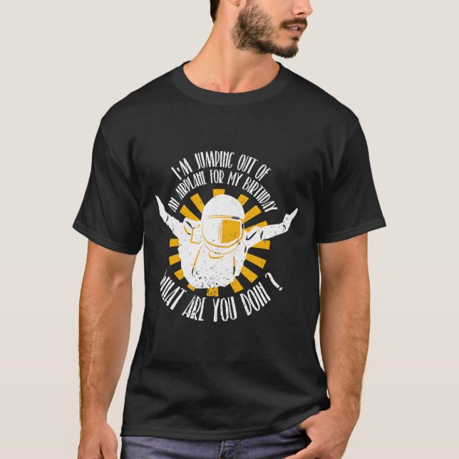 Camiseta Buceo De Nacimiento Y Skydiver (Anverso)