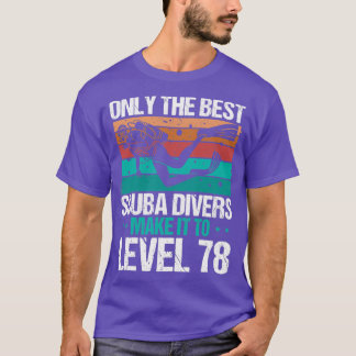 Camiseta Buceo de nivel 78 años Buceo de nivel 78