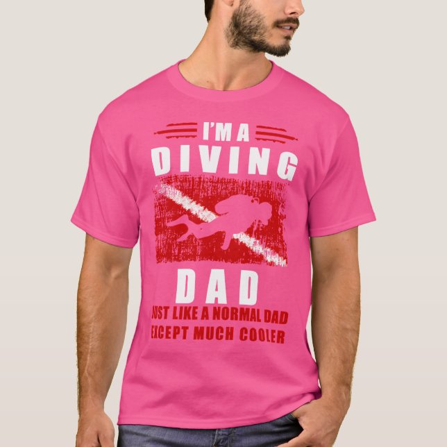 Camiseta Buceo De Papá Y Buceo En Scuba (Anverso)